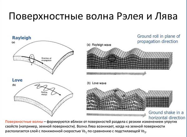 На рисунке представлен профиль бегущей поперечной волны распространяющейся на поверхности воды